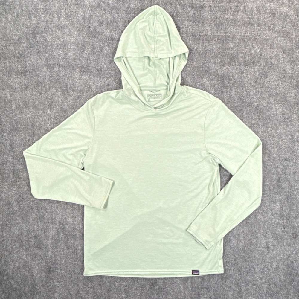 Patagonia Womens XS Capilene Cool Daily Hoody Green Long Sleeve Sun Hoodie